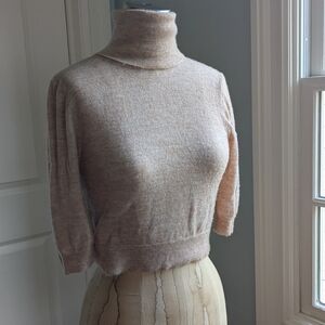 Zara Light Brown Turtleneck Sweater